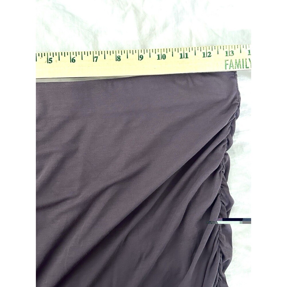 OGL Gray Ruched Mini Skirt - Picture 7 of 7